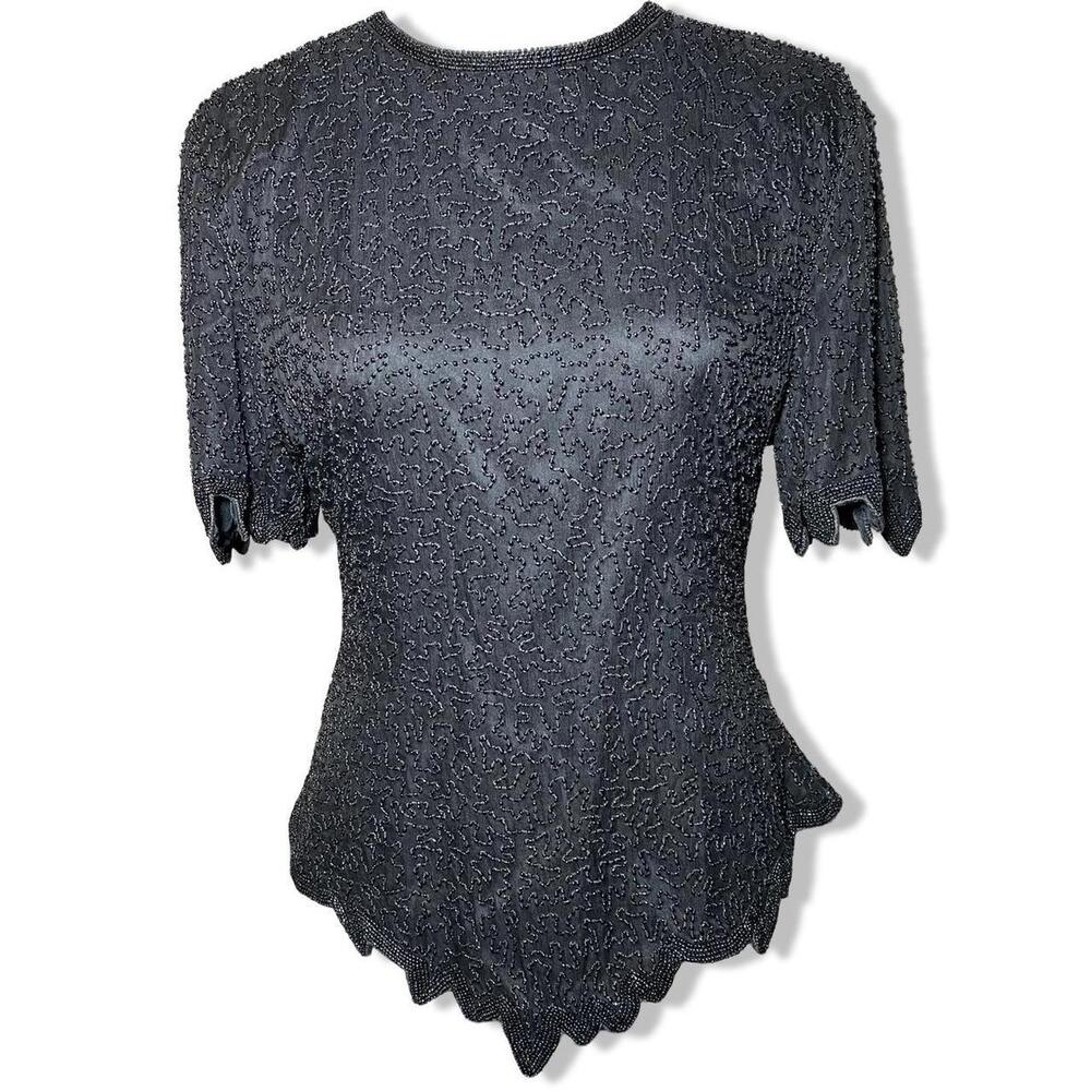 Vintage Beaded Blouse, Medium